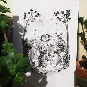 Les sorcières - Pack de 4 petites affiches format A5