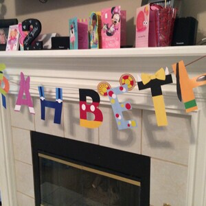 Mickey Mouse Clubhouse Printable Character Letters Banner - Etsy Canada