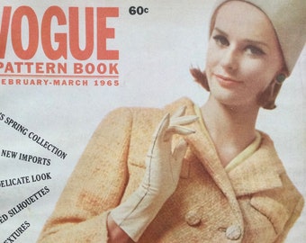 Vintage Vogue Pattern Book February March 1965