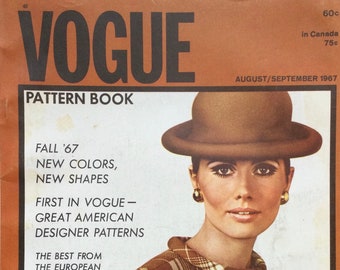 Vintage Vogue Pattern Book August/September 1967