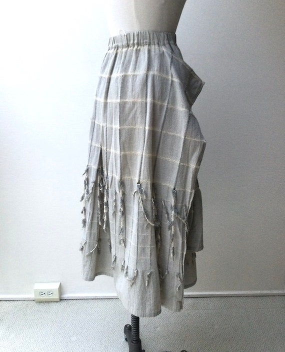 1980s Issey Miyake Tasseled Skirt - image 3