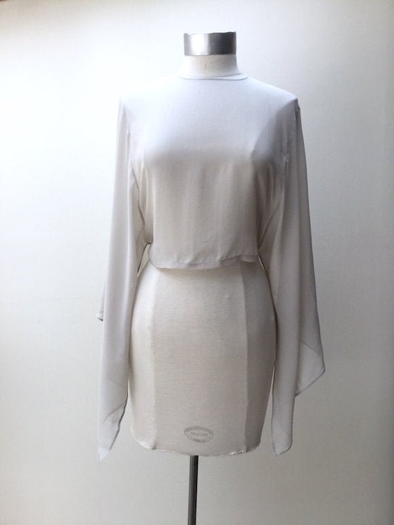 1990s Martin Margiela Silk Capelet Top