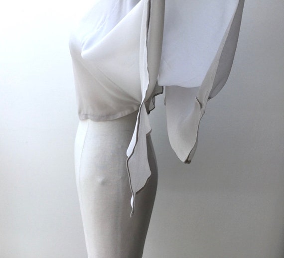 1990s Martin Margiela Silk Capelet Top - image 2