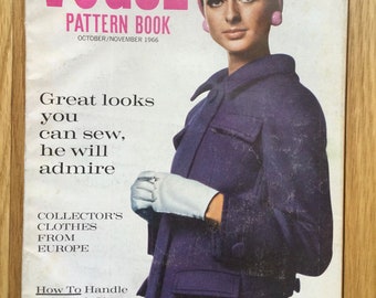 Vintage Vogue Pattern Book October November 1966