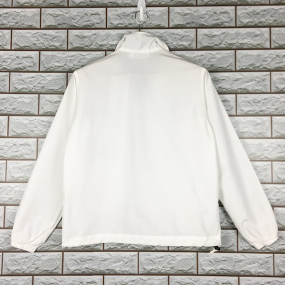 FILA Windbreaker Medium Vintage 90s Fila White Sport Sportswear Windbreaker Hoodie Jacket Size M FILA Windbreaker Medium Vintage 90s Fila White Sport Sportswear Windbreaker Hoodie Jacket Size M