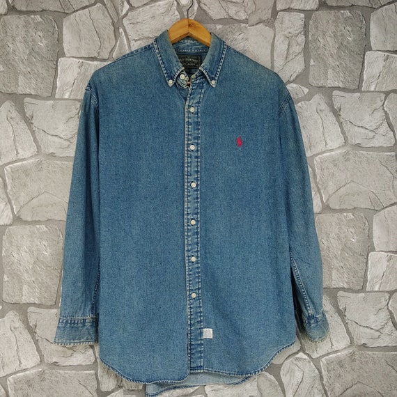 polo ralph lauren denim button down