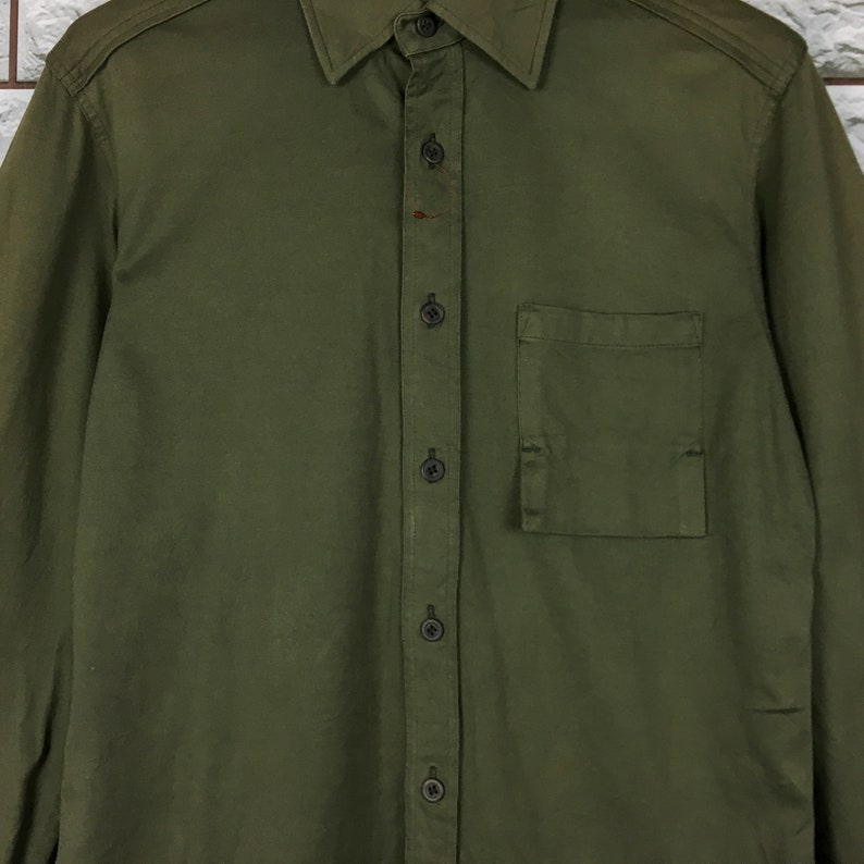 Vintage AAR Yohji Yamamoto Y/'s Buttondown Army Military Shirt Size M