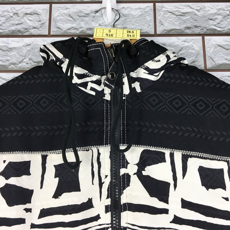 Vintage LAFONT Bombers Jacket Vintage 90s Lafont Ski Wear Winter Colorblock Hoodie Jacket Size M