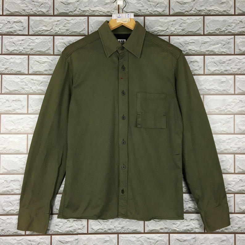 Vintage AAR Yohji Yamamoto Y/'s Buttondown Army Military Shirt Size M
