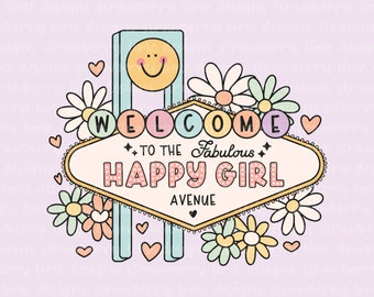 Happy Girl Avenue | Vinyl Die Cut Sticker