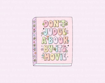 Don't Judge A Book | Vinyl Die Cut Sticker