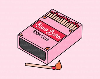 Slow Burn Book Club | Vinyl Die Cut Sticker