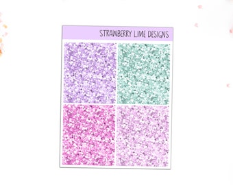 Ice Cream Bouquet Glitter Headers