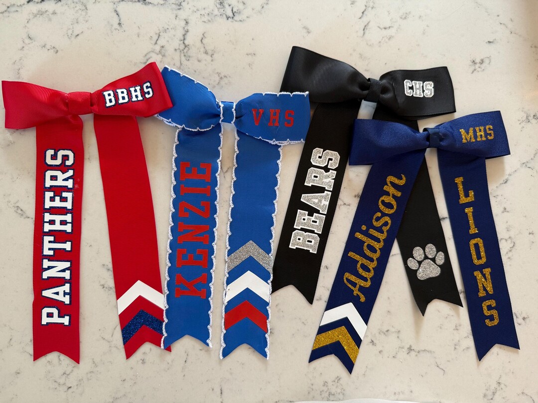 Team Spirit Ribbon, Cheer, Game Day, Retro Collegiate, High School ...