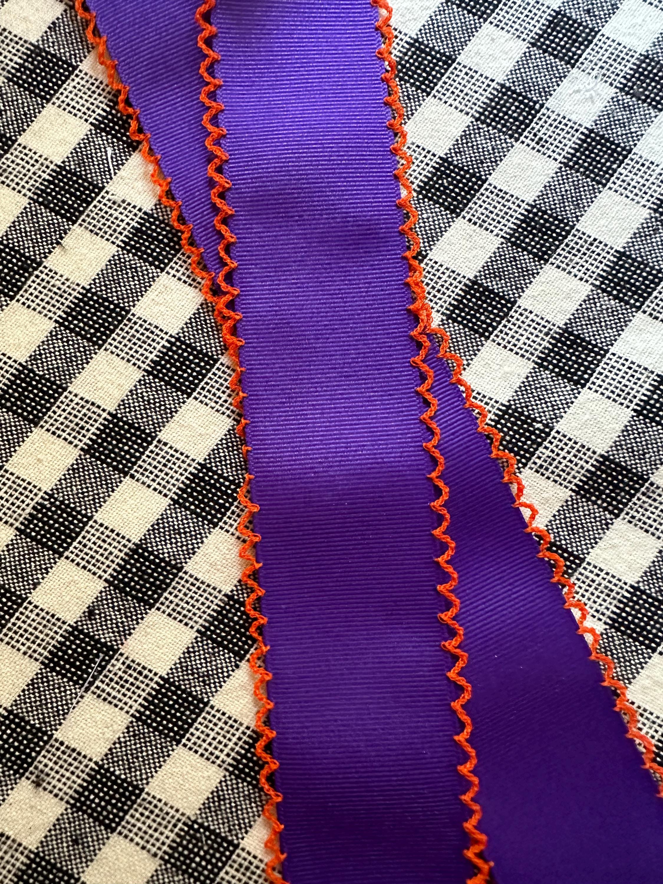 Halloween Hair Ribbon, No Diggity, bag it up, Hippie Halloween, boot scootin spooky, Bow Gift for Girls, Clip or Ponytail Band, Moon Stitch