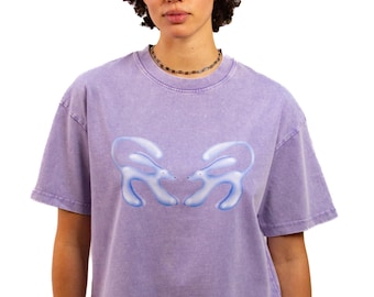 Twin Waterdogs oversized T-shirt -- 100% cotton unisex tee