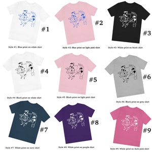 Matisse La Danse shirt with DOGS soft cotton short sleeve tee unisex t shirt perfect gift for a dog lovers image 4