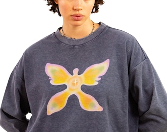 Angelic Butterfly waffle long sleeve -- unisex shirt