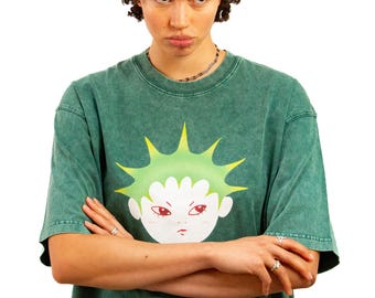 Angie boxy T shirt -- 100% cotton graphic tee