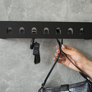 Metall Schlüsselhalter | Schlüsselhalter für Wand | Schlüsselhaken für die Eingangsorganisation | Moderner Schlüsselorganizer aus Metall | Minimalistische Wohnkultur |