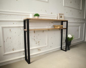 Minimalist Hallway Table: Rustic Industrial Furniture