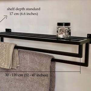 Badkamerhanddoekenrek, handdoekhouder, metalen handdoekopberger voor wandmontage, decoratieve en stijlvolle badkameropberger, housewarmingcadeau voor haar