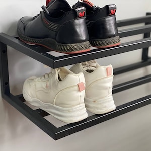 Wall shoe organizer / Housewarming Gift / Metal product For Gift / Metal wall mount shoe rack / Schuhregal metall / Metal shoe rack