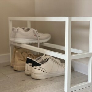 metal shoe rack
