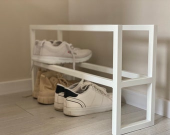 Metal shoe rack, Shoe rack, Compact shoe rack, Shoe storage in the hallway, Floor shoe rack, Loft style furniture, Laconic shelf