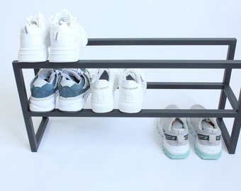 Modern metalen schoenenrek: minimalistische halorganizer