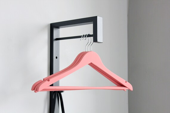 Suits Hanger With Cross Bar Metal Wall Coat Hanger Laundry Storage Clothes Drying Bar Wall Mounted Coat Rack T shirt Hanger Etsy