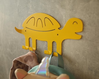 Animal Wall Hanger: Kids Room Decor, Playful Metal Coat Hook