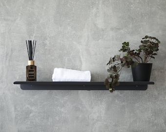 Shower metal minimalist shelf for bathroom, Cosmetic floating shelf in bedroom, Home decor, Housewarming gift, Metal shower shelf