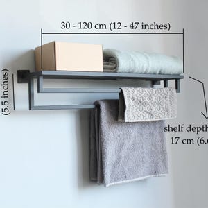Badkamerhanddoekenrek, handdoekhouder, metalen handdoekopberger voor wandmontage, decoratieve en stijlvolle badkameropberger, housewarmingcadeau voor haar