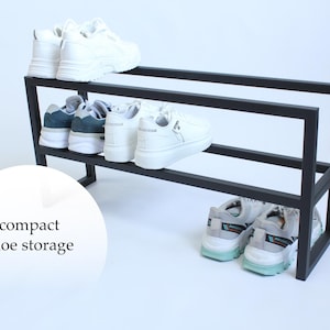 Metal Shoe Industrial Rack, Metal Shoe Rack For Gift, Schuhregal Modern,Minimal Shoe Rack, Entryway Organization for shoes, Metal Shoe Rack