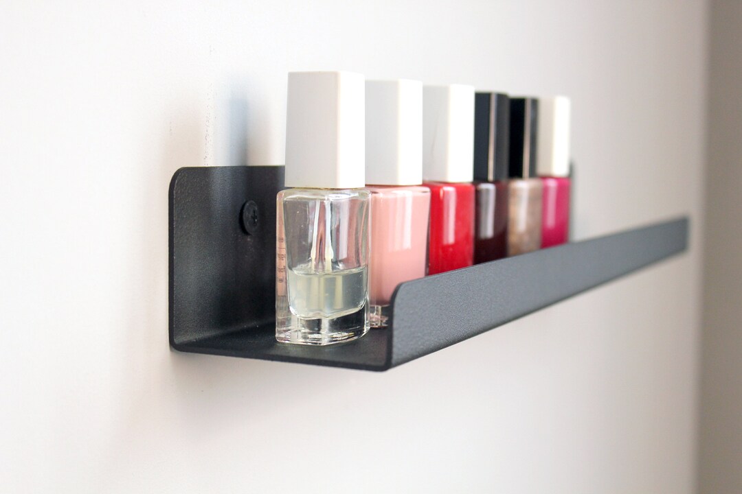Nail Polish Stand, Nail Shelf, Wall Metal Shelf, Gift for Nail Artist
