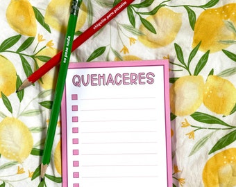 To do list Spanish notepad