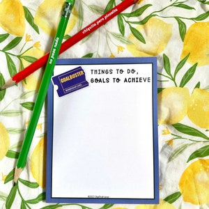 Goals, To do list notepad