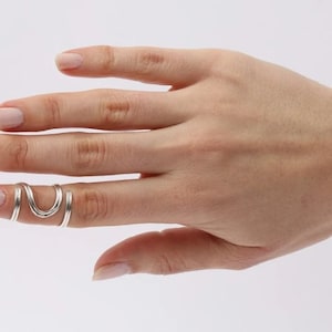 Mallet finger ring splint sterling silver