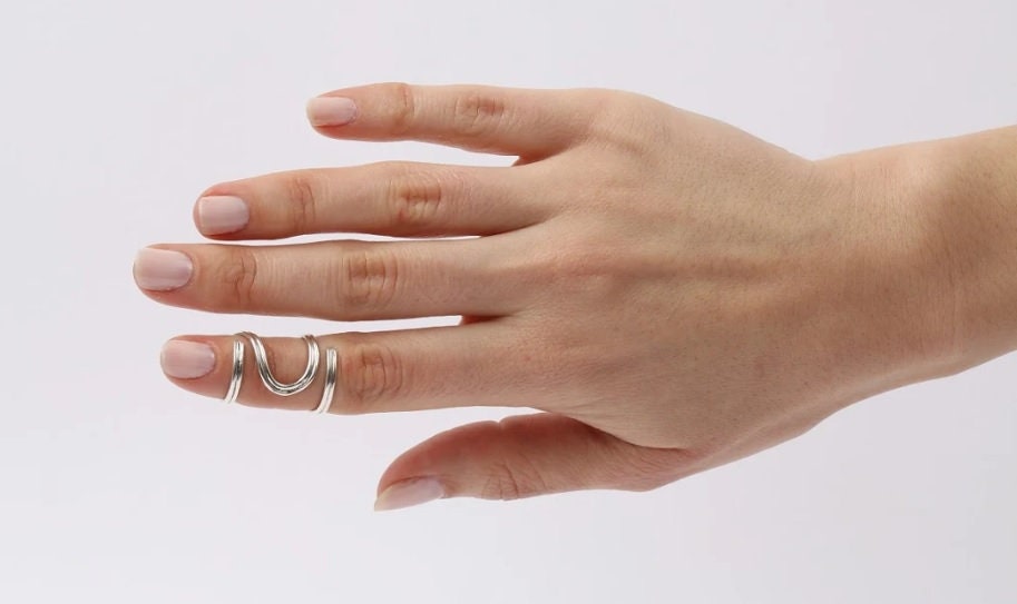 Mallet Finger Ring Splint Sterling Silver Etsy Canada