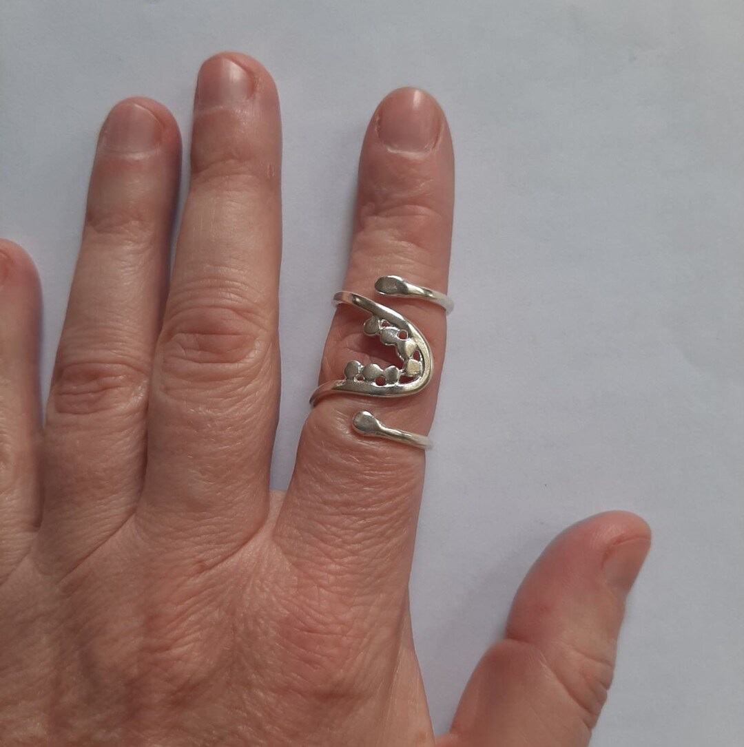 Arthritis Finger Ring Splint Sterling Silver Adjustable 2 Etsy