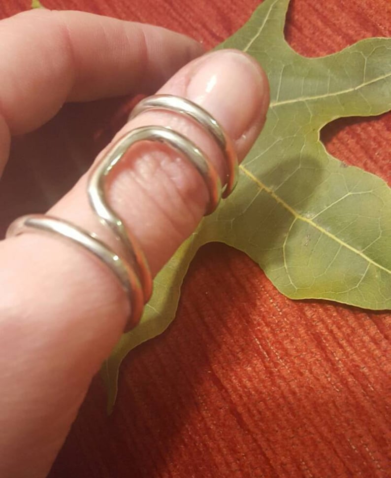 Thumb EDS or trigger finger ring splint sterling silver 925