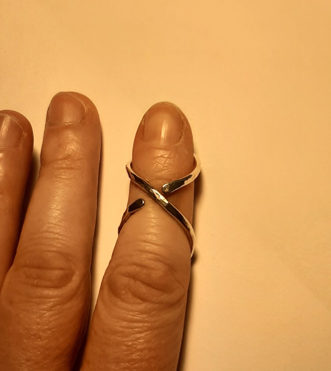 Mallet Finger Ring Splint Sterling Silver Etsy