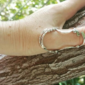 Thumb stabilizer sterling silver ring splint
