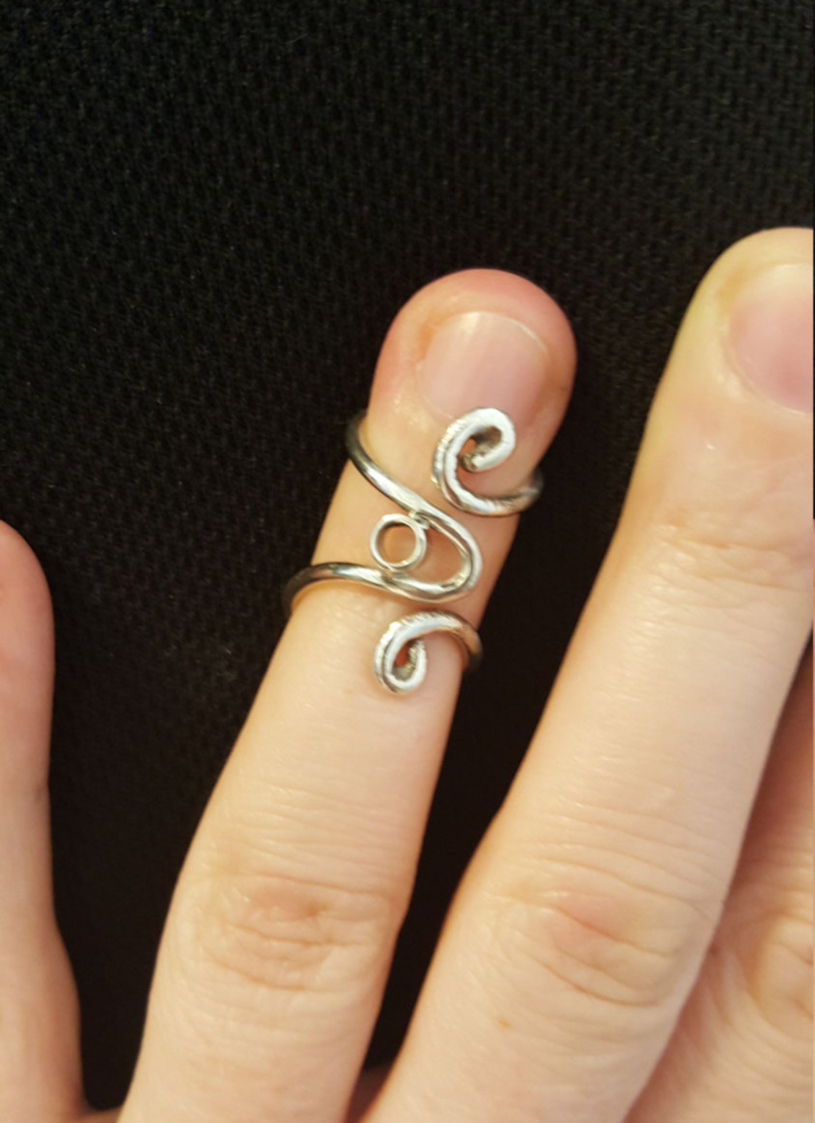 Mallet Finger Silver Ring Splint Etsy