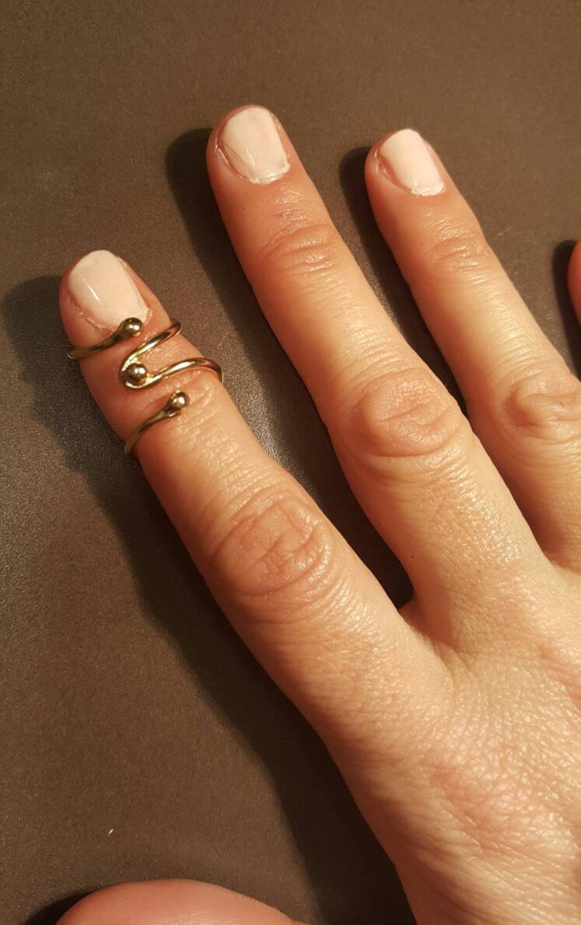 Mallet Finger Ring Splint 14k Gold Plated Etsy