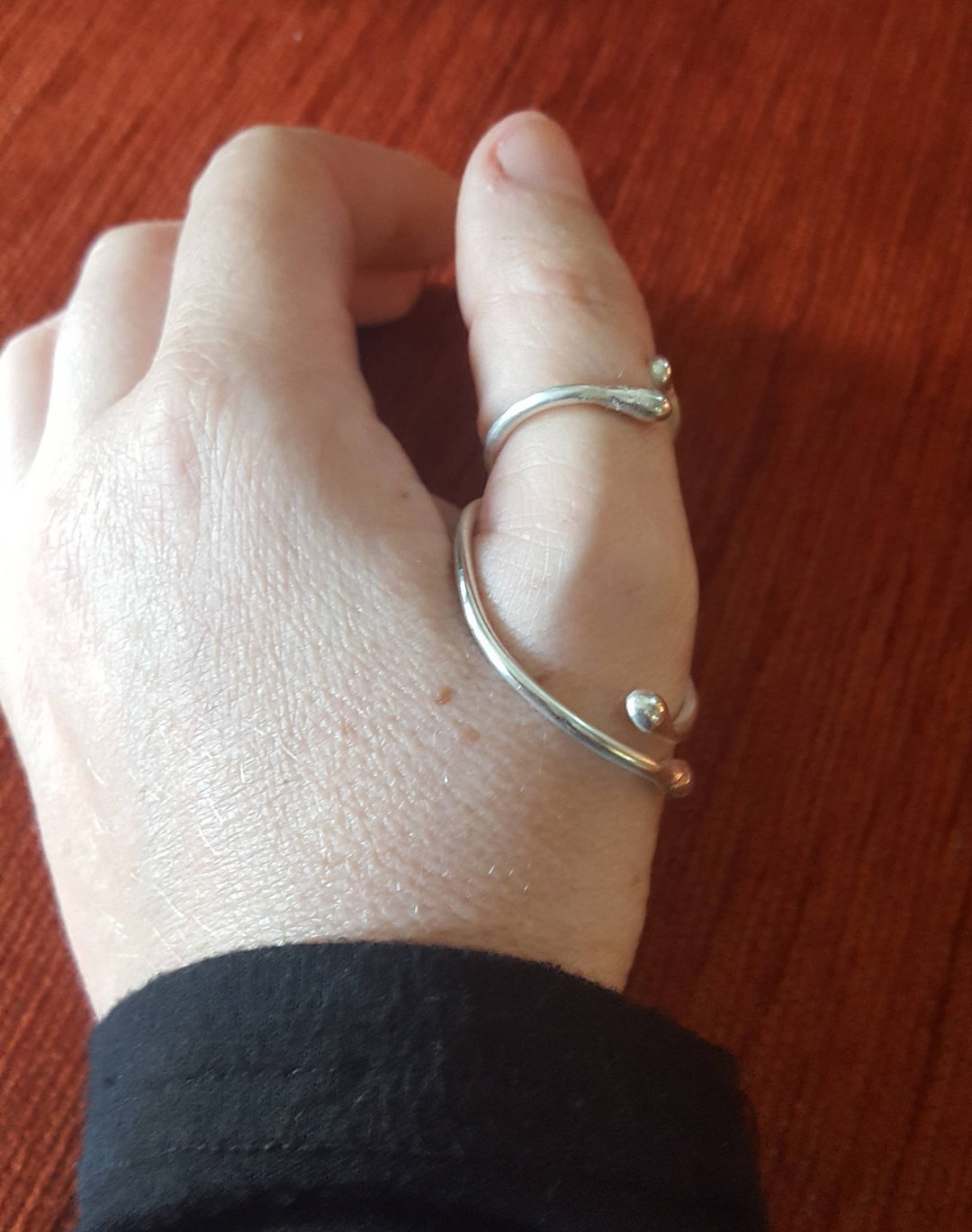 Thumb Hypermobility Ring Splint Silver MCP Joint Support Etsy