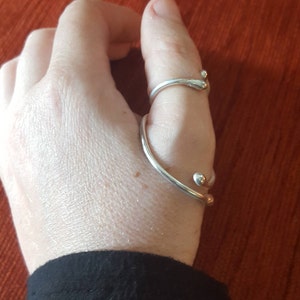Thumb Hypermobility ring splint silver MCP joint support