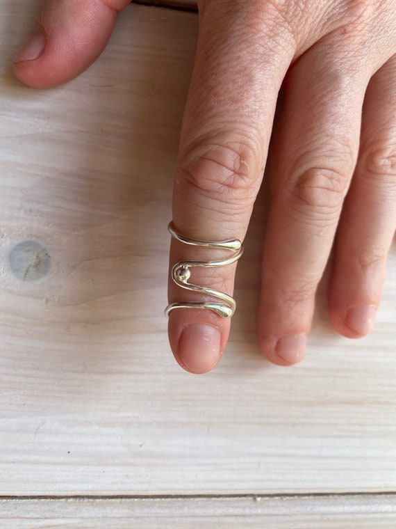 Arthritis Finger Ring Splint Sterling Silver - Etsy