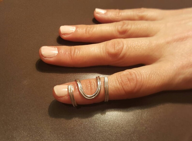 Mallet Finger Ring Splint Sterling Silver Etsy Canada